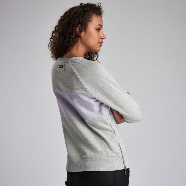 Womens Grey Island Crew Sweat Top