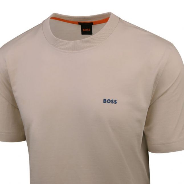 Mens BOSS Open White Teethrill S/s T-Shirt