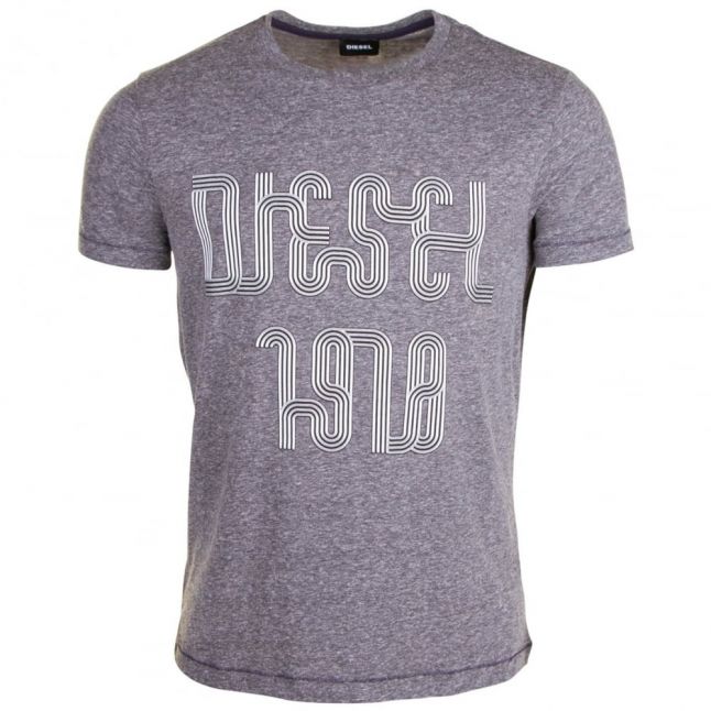 Mens Grey T-Diego-SD S/s T Shirt