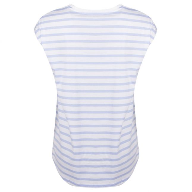 Womens Chambray Blue Tika-44 Striped S/s T Shirt