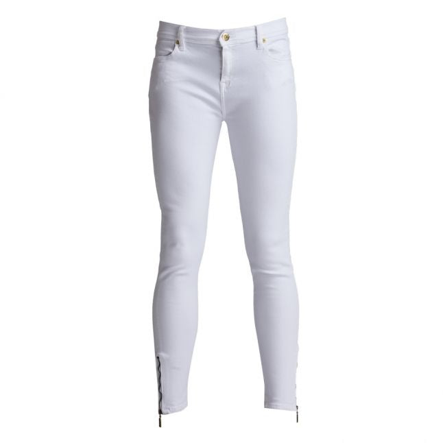 Womens White Durant Skinny Fit Jeans