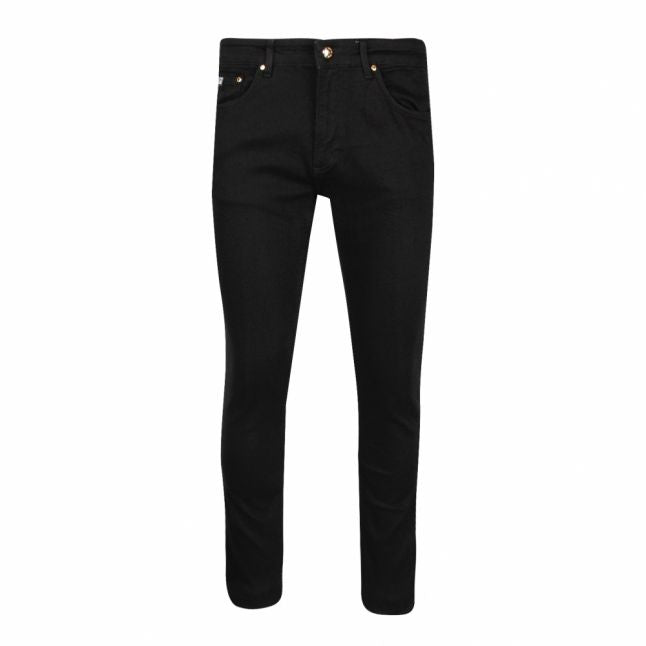 Mens Black Branded Skinny Fit Jeans