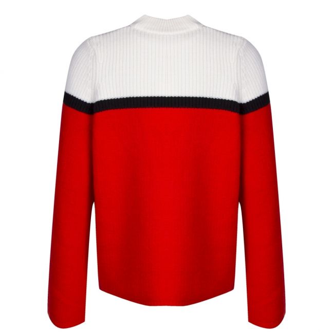 Casual Womens Bright Red Issamay Roll Neck Knitted Jumper