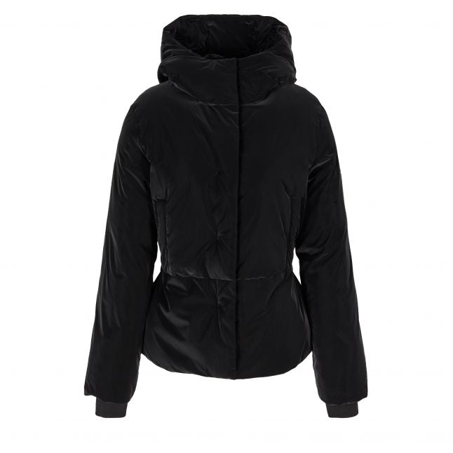 Womens Black Peached Padded Jacket