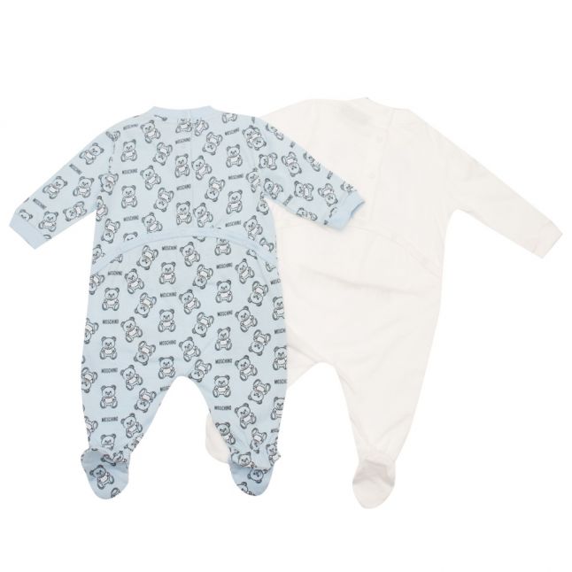 Baby Sky Blue Toy 2 Pack Babygrow