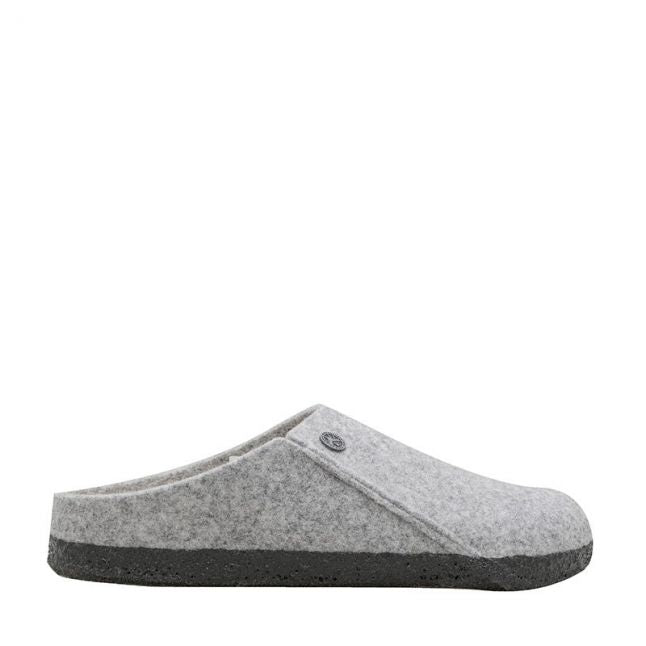 Womens Light Grey Felt Zermatt Shearling Slippers