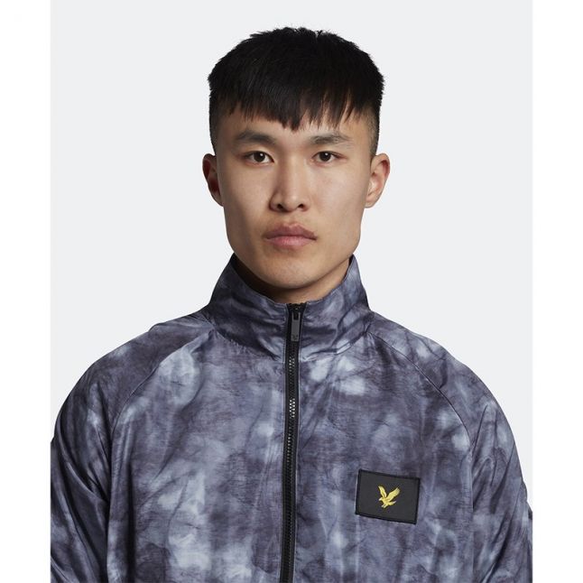 Mens Jet Black Mineral Windbreaker Jacket