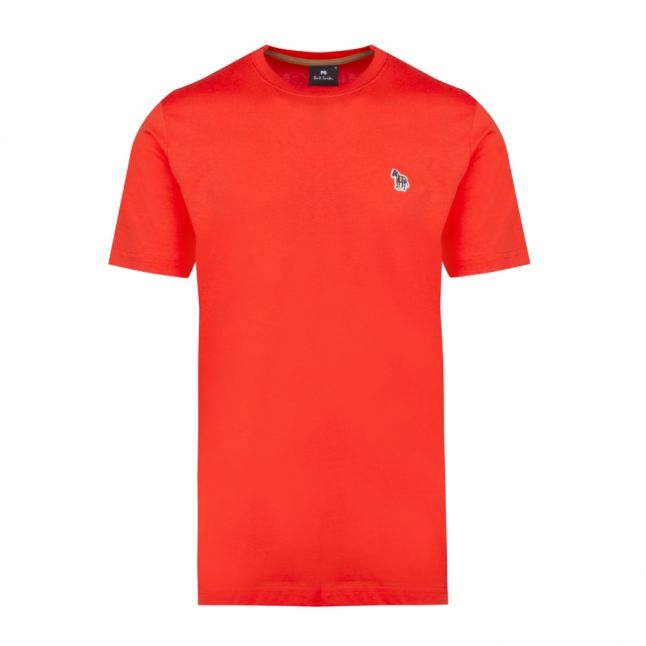 Mens Orange Classic Zebra Regular Fit S/s T Shirt