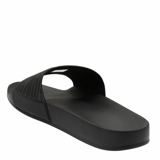 Mens Black Summit Zebra Slides