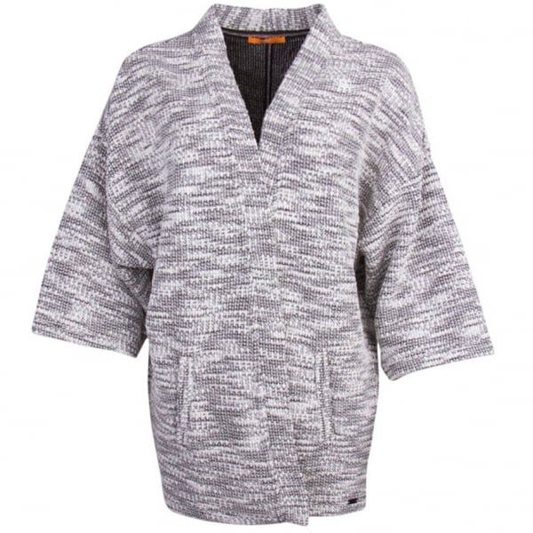 Womens Open Grey Takimono Cardigan