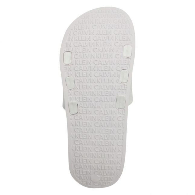 Womens Classic White Logo Slides