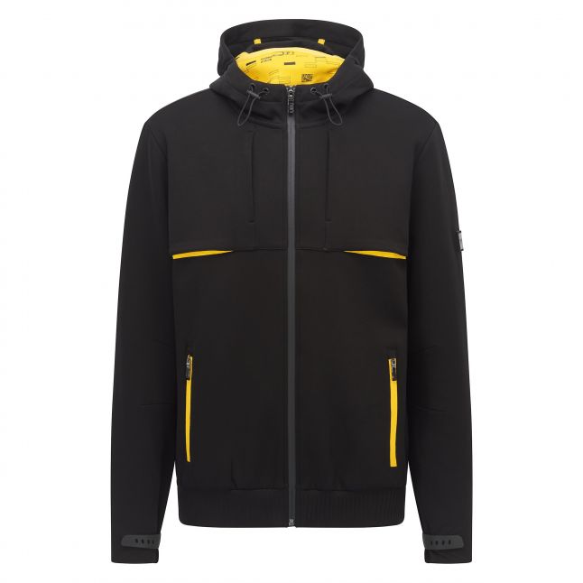 Mens Black Sybrique Zip Hoodie