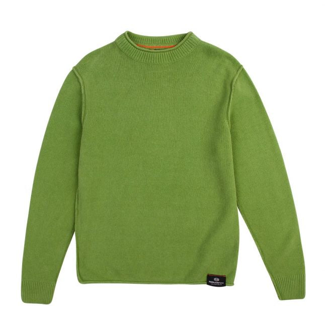 Boys Bud Green Braw Chenille Knitted Jumper