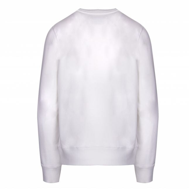 Womens Bright White Institutional Crew Sweat Top