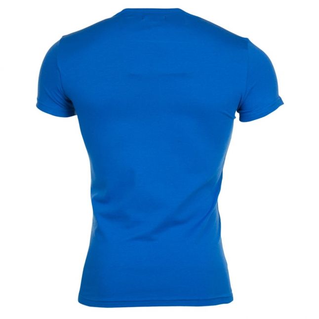 Mens Bright Blue Basic Stretch Tee Shirt