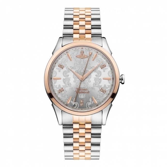 Womens Stainless Steel/Rose Gold Wallace Bracelet Watch