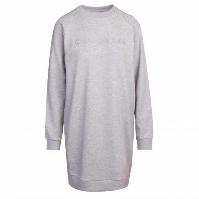 Womens Light Grey Heather Institutional Sweater Dress