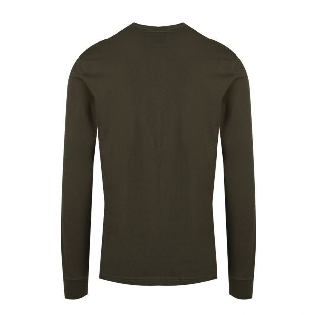 Mens Jungle Green Collegiate L/s T Shirt