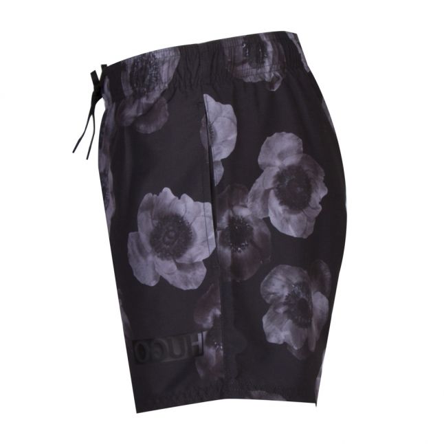 Mens Black/Grey Bonaire Floral Swim Shorts