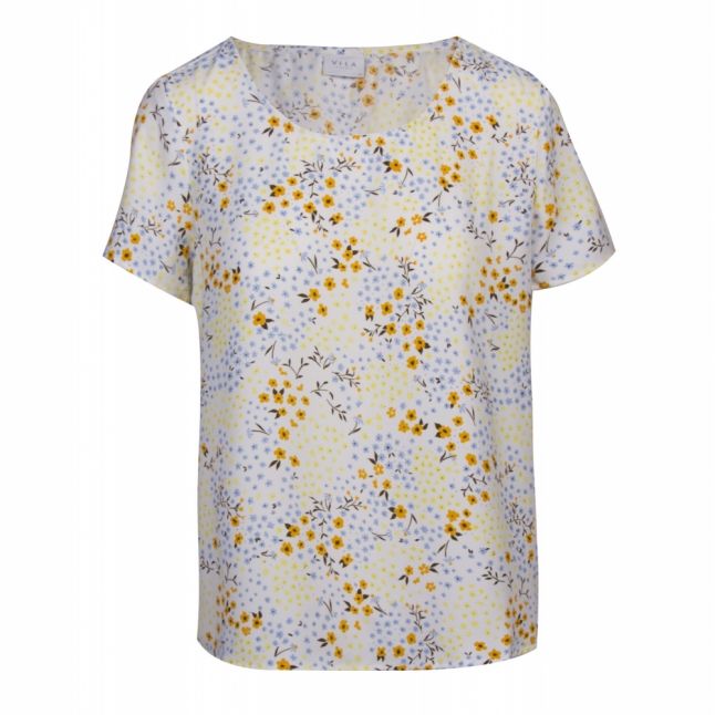 Womens Yellow/Blue Vilaia Primrose Top