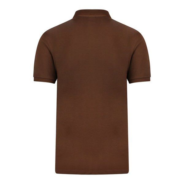 Mens Medium Brown Passenger Slim S/s Polo