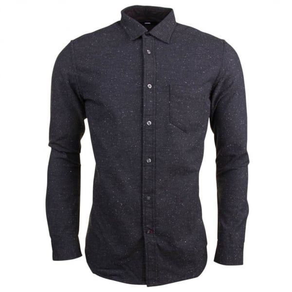 Mens Dark Grey S-Gru L/s Shirt