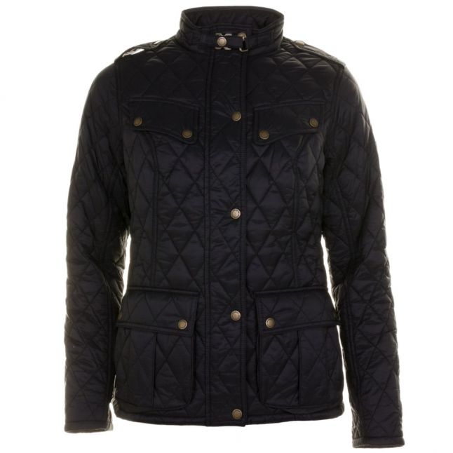 Womens Black Caster Quilted Jacket