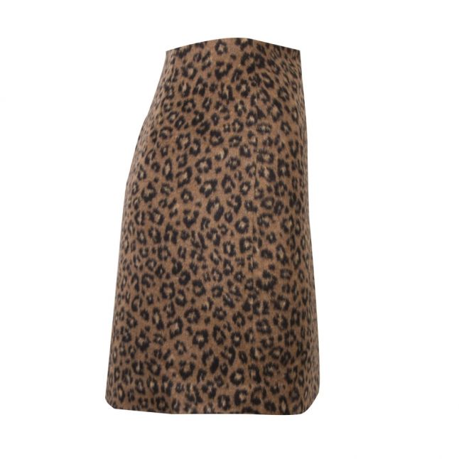 Womens Toffee Vijunila Animal Short Skirt