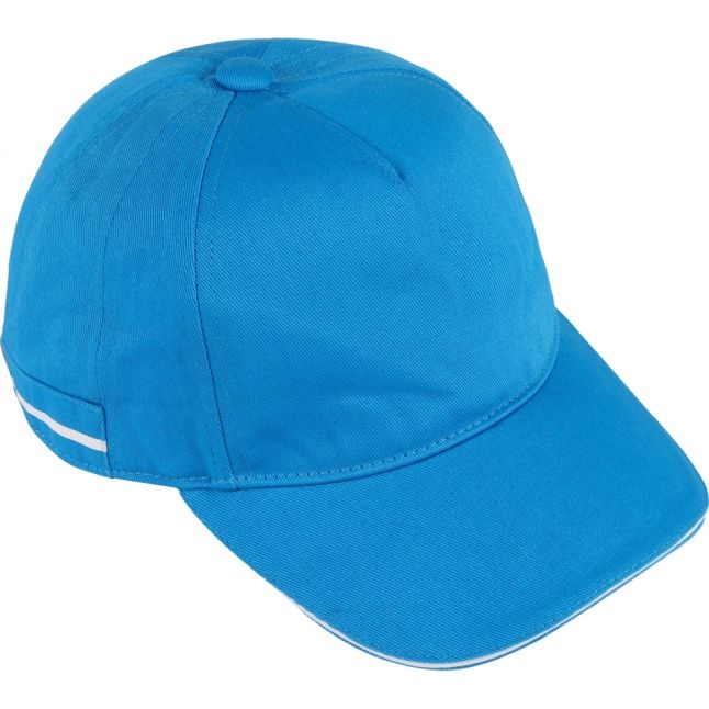 Boys Bright Blue Small Logo Cap