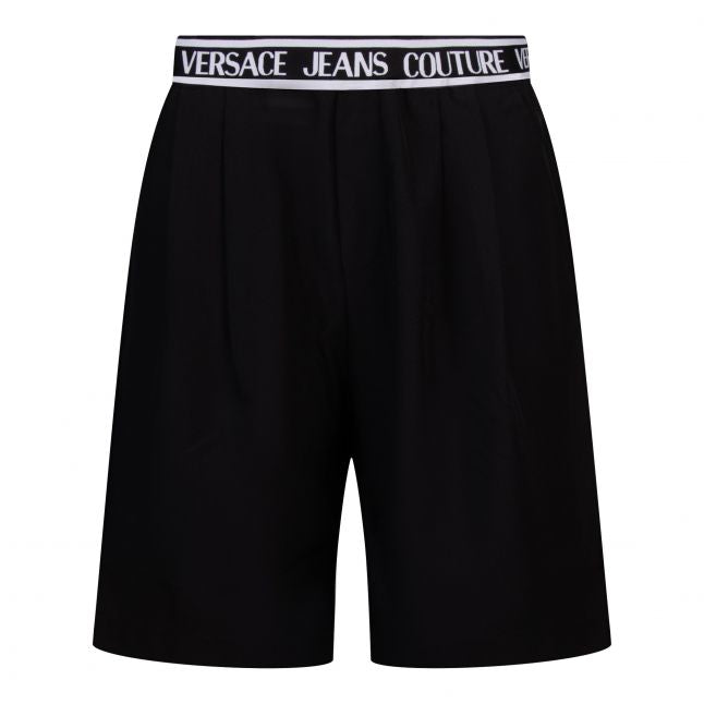 Mens Black Technical Canvas Shorts