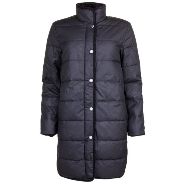 Heritage Womens Black Waxed Baffle Jacket