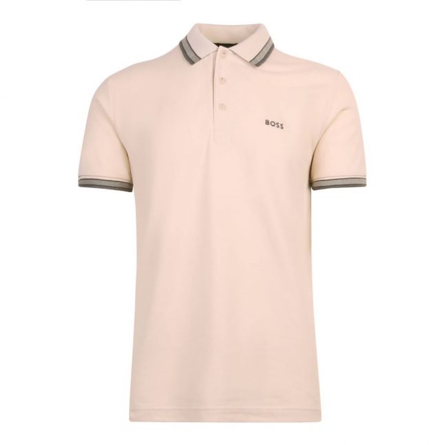 Mens Open White Paddy S/s Polo Shirt