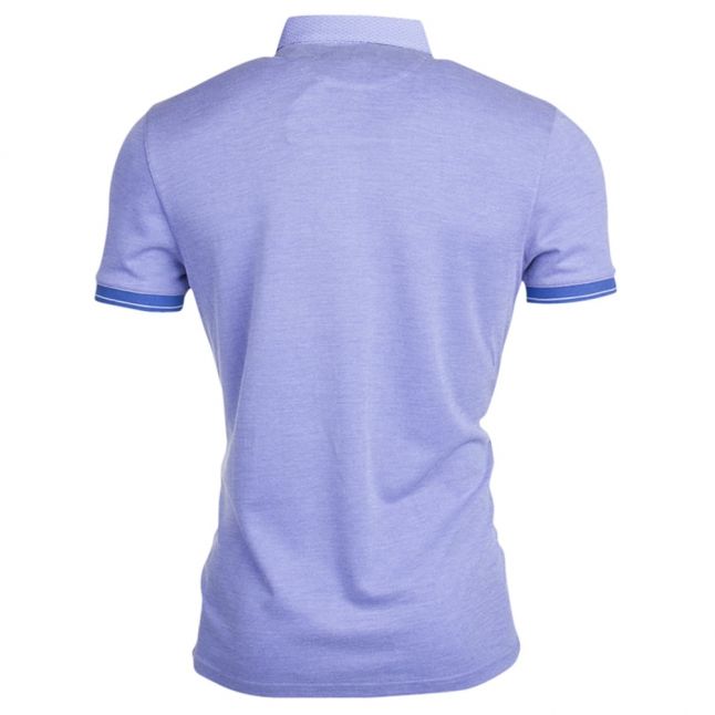 Mens Blue Branin Oxford S/s Polo Shirt