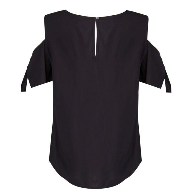 Womens Black Viliba Cold Shoulder Top