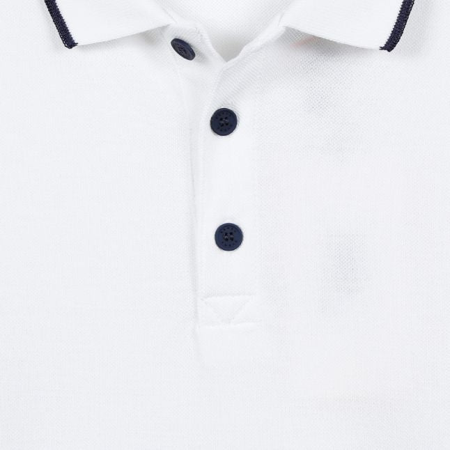 Junior Optic White Logo Tipped S/s Polo Shirt