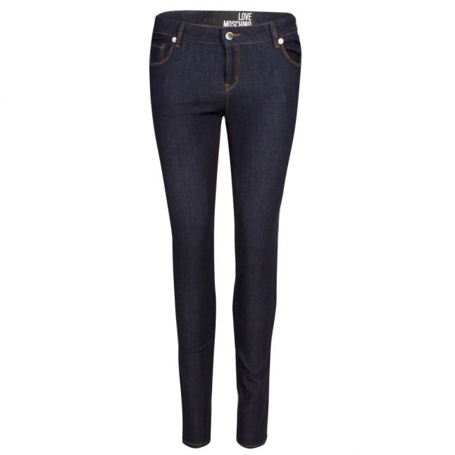 Womens Blue Wash Skinny Fit Jeans