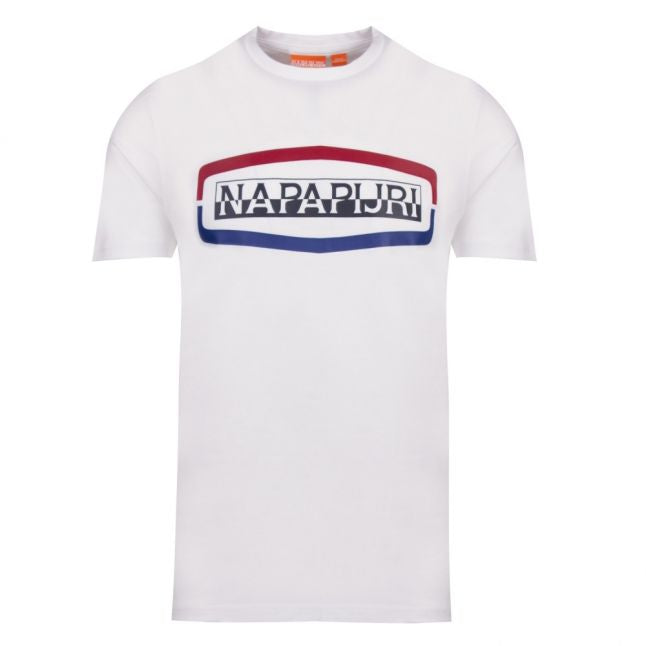 Mens Bright White Sogy Logo S/s T Shirt