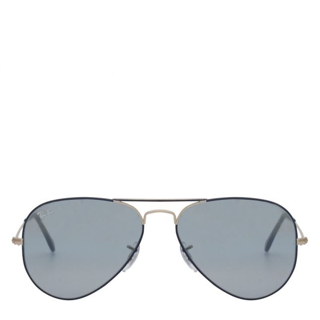 Copper/Dark Blue RB3025 Aviator Large Sunglasses