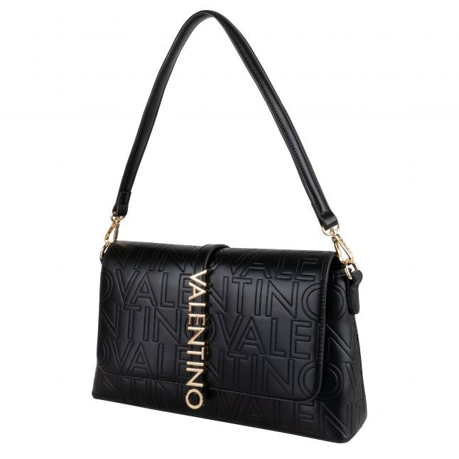 Womens Black Lio RE Flap Shoulder Bag