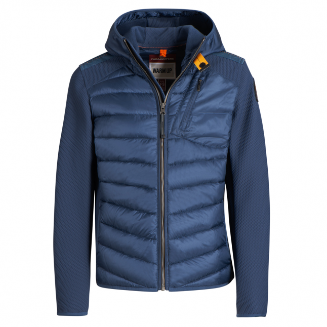 Boys Saragasso Blue Nolan Hybrid Hooded Jacket