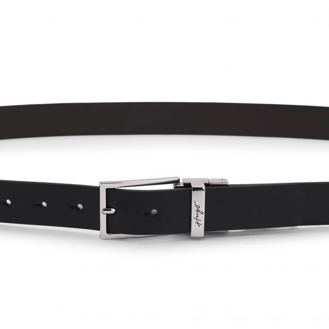 Mens Black Graym Belt Gift Set