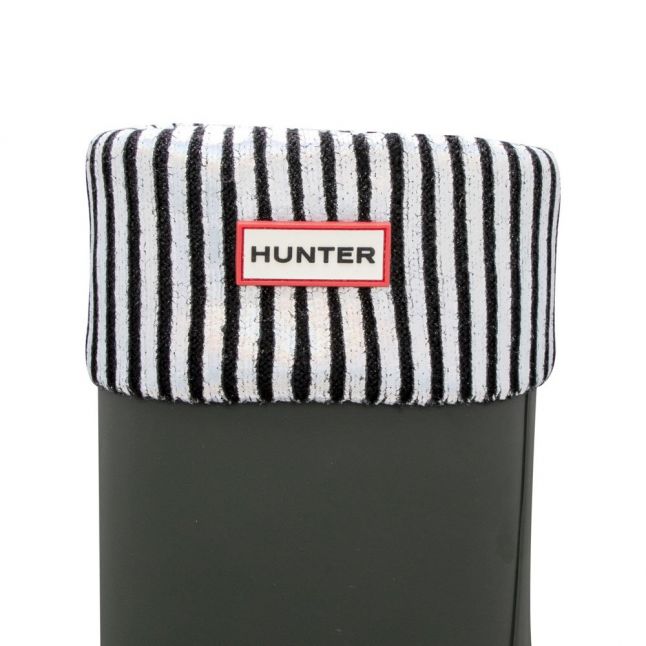 Womens Hunter Black Nebula Foiled Tall Boot Socks