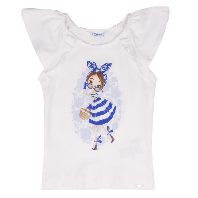 Girls White Doll S/s T Shirt