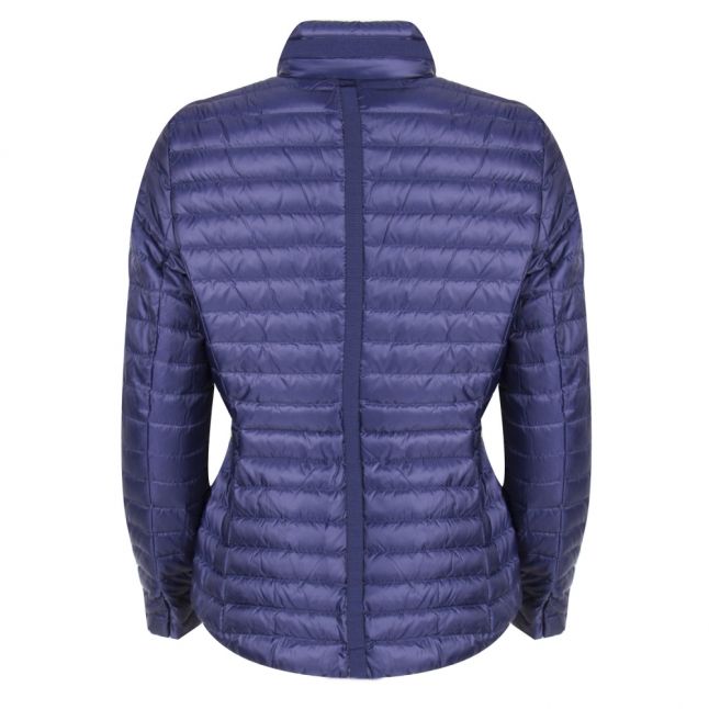 Womens True Navy Belted Puffer Jacket