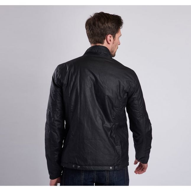 Mens Black Inlet Waxed Jacket