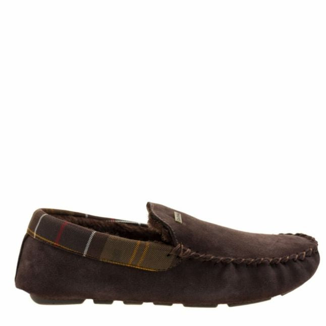 Mens Brown Monty Moccasin Slippers