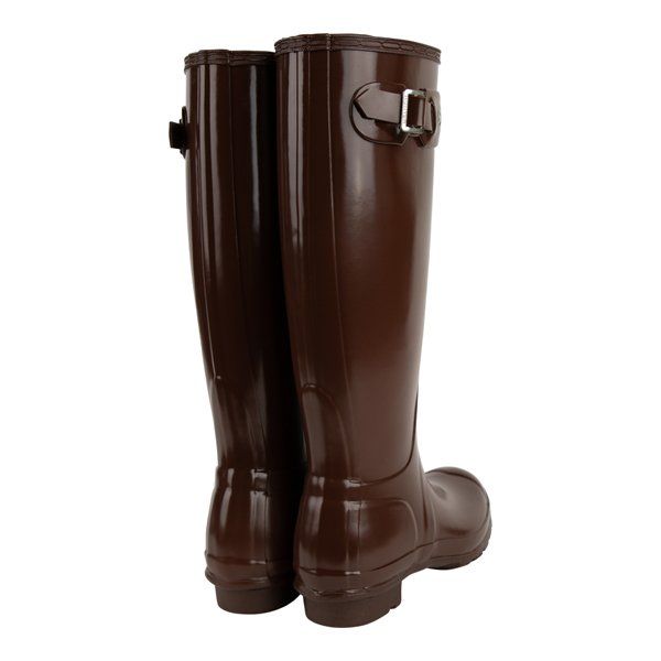 Womens Brown Black Original Tall Gloss