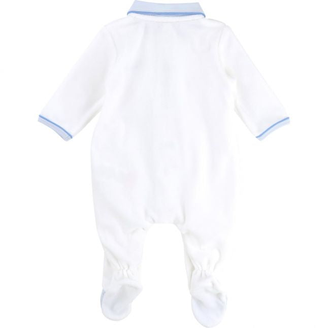 Baby White Romper & Hat Set