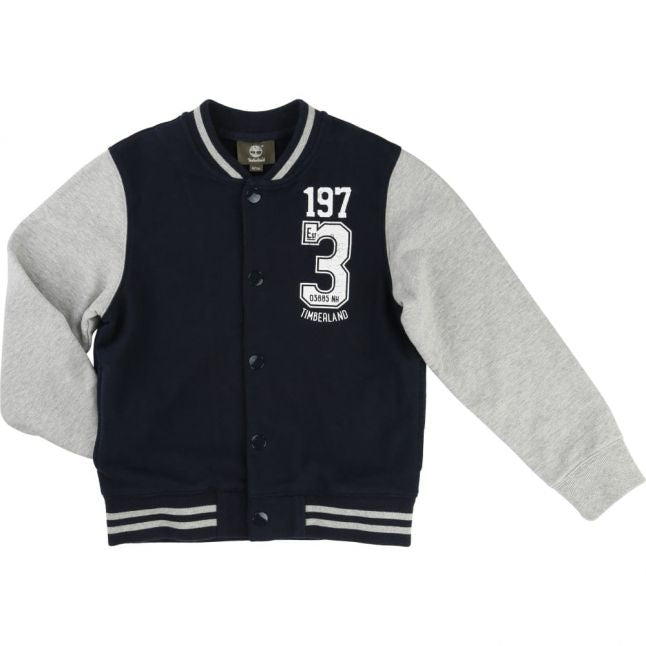 Boys Navy Varsity Jacket