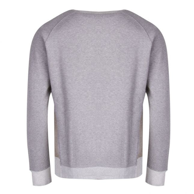 Casual Mens Light Grey Wenga Crew Sweat Top